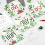 Pack Of Four Botanical Foliage Christmas Cards, thumbnail 1 of 9