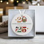 Personalised Ceramic First Christmas In Our New Home Decoration In Various Designs, thumbnail 7 of 7