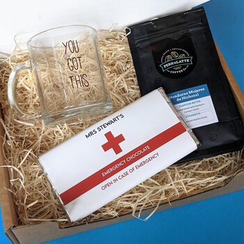Personalised Coffee And Chocolate Emergency Giftbox, 4 of 4