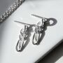 Sterling Silver Figaro Chain Earrings, thumbnail 5 of 8