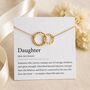 Daughter Necklace – Interlocking Rings, Gift For Daughter, thumbnail 1 of 10
