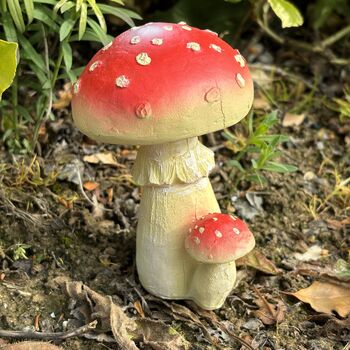 Set Of Four Mushroom Garden Decorations, 4 of 8