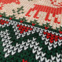 Christmas Deer Cushion Cover With Red, Green And White, thumbnail 6 of 8