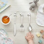 Silverplated 3pc Cutlery Gift Set With Animal Icons, thumbnail 1 of 6