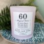 Personalised 60th Magical Years Anniversary Candle, thumbnail 2 of 11