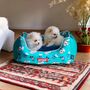 Moomin, Blue Ski Holiday Dog Bed, thumbnail 2 of 4