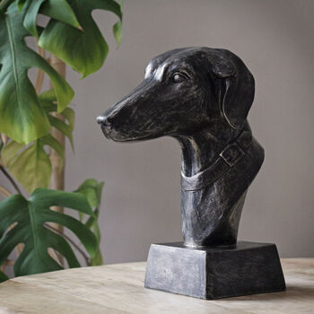 Greyhound Bust Ornament, 2 of 2