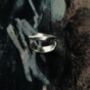 Silver Waved Ring, thumbnail 1 of 3