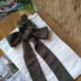 Deluxe Linen Long Tail Hair Scrunchie, thumbnail 8 of 11