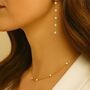 Five Diamond Station Necklace, thumbnail 2 of 4