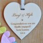 Personalised Message Wooden Heart, thumbnail 3 of 6