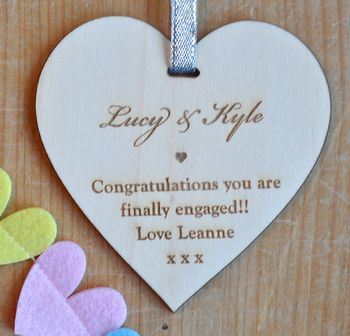 Personalised Message Wooden Heart, 3 of 6