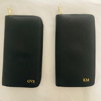 Travel Document Wallet With Monogram, 11 of 12