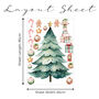 Novelty Christmas Tree Wall Sticker Set, thumbnail 3 of 3