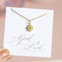 Gold Plated Four Leaf Clover Necklace, thumbnail 4 of 9