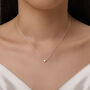 Extra Tiny Star Necklace In Sterling Silver, thumbnail 7 of 11
