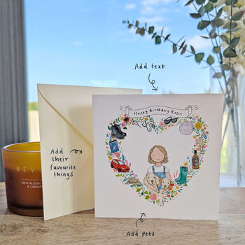 Personalised Birthday Portrait Greeting Card, 2 of 5