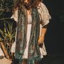 Turquoise Vintage Butterfly And Tassel Pashmina Scarf, thumbnail 1 of 5