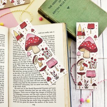 Fairytale Magical Mushroom Bookmarks Set Of Two, 5 of 5