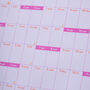 2024 A1 Year Wall Planner | Pinks And Oranges, thumbnail 3 of 10