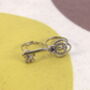 Crystal Key Double Finger Ring, thumbnail 6 of 7