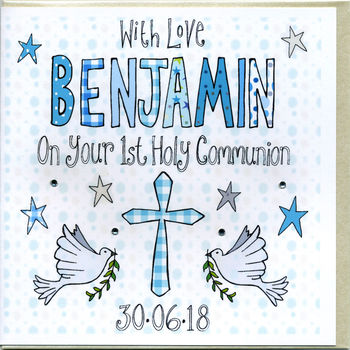 Personalised Communion/ Confirmation Card, 2 of 2