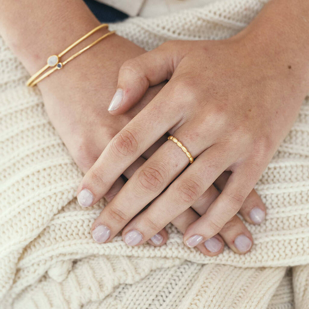 Gold Pebble Ring, 1 of 9