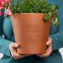 Blooming Couples Personalised Flower Pot, thumbnail 1 of 5