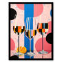 Prosecco Party Fun Bright Kitchen Dining Wall Art Print, thumbnail 5 of 6