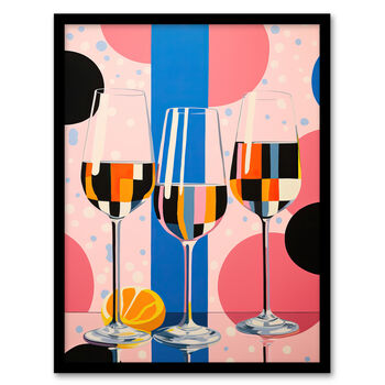 Prosecco Party Fun Bright Kitchen Dining Wall Art Print, 5 of 6