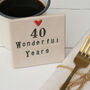 Personalised Wonderful Anniversary Ceramic Coaster, thumbnail 4 of 5