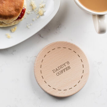 Personalised Wooden Drinks Coaster For Teacher, 5 of 8
