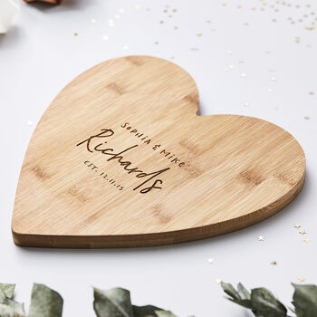 Personalised Heart Chopping Board, 5 of 11