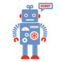Personalised Robot Wall Sticker, thumbnail 2 of 2