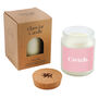 No Place Like Wales Cwtch Large Scented Clear Candle Box, thumbnail 2 of 2