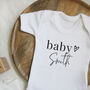 Personalised Baby Name Short Sleeve Bodysuit, thumbnail 1 of 11