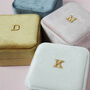 Personalised Velvet Ring And Earring Jewellery Box, thumbnail 2 of 9