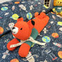 Personalised Hand Knitted Fox Bed Teddy, thumbnail 1 of 8
