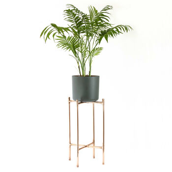 Handcrafted Plant Stand In Copper, 2 of 4