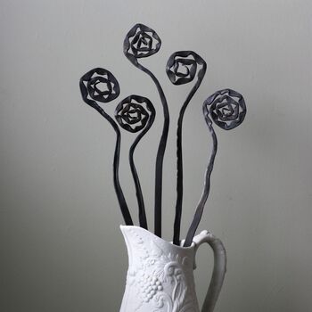 Personalised Everlasting Flower Bouquet Sculpture Five Stems, 6 of 8