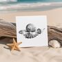 Seashells Seaside Greeting Card, thumbnail 3 of 6