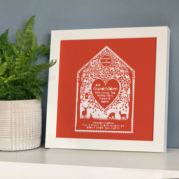 Personalised Grandparent Heart Of The Home Framed Print, 6 of 7