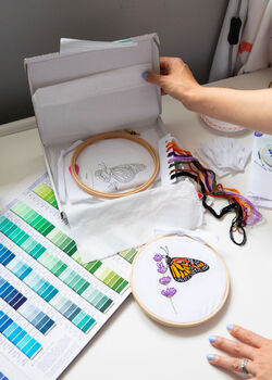 Stumpwork 3D Butterfly Embroidery Kit, 12 of 12