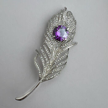 Statement Feather Brooch Filigree, 3 of 8