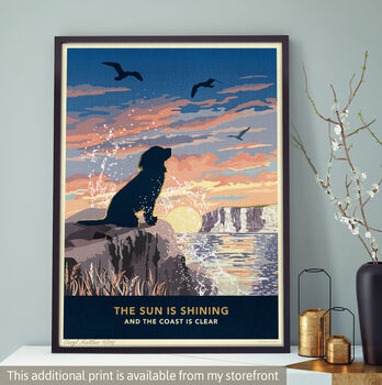 Spaniel Beach Fun Limited Edition Spaniel Gift Print, 11 of 12