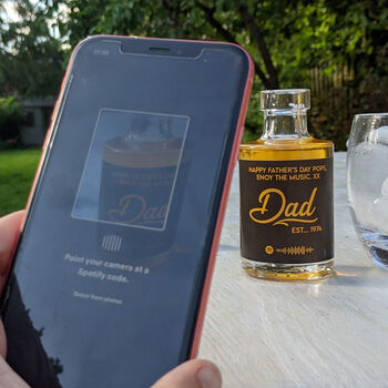 Personalised Dad Established Spiced Rum With Music, 3 of 3
