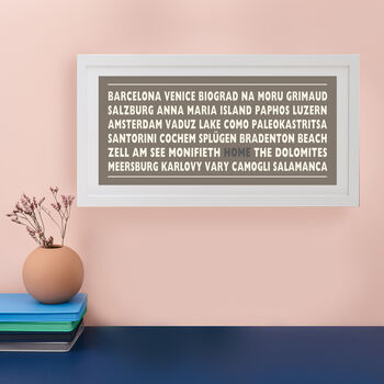 Personalised 'Home' Destination Print, 8 of 12