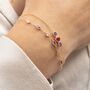 Gold Vermeil Plated Amethyst And White Topaz Bracelet, thumbnail 2 of 8
