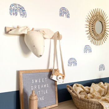 Liberty Fabric Rainbow Wall Stickers, 2 of 8