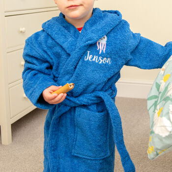 Personalised Under The Sea Themed Childrens Bathrobe, 6 of 12